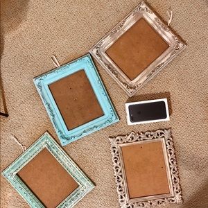 Shabby chic picture frames. Hand painted.